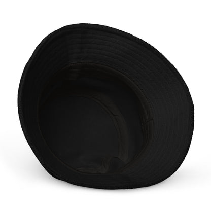 BLACK TERRY BUCKET HAT